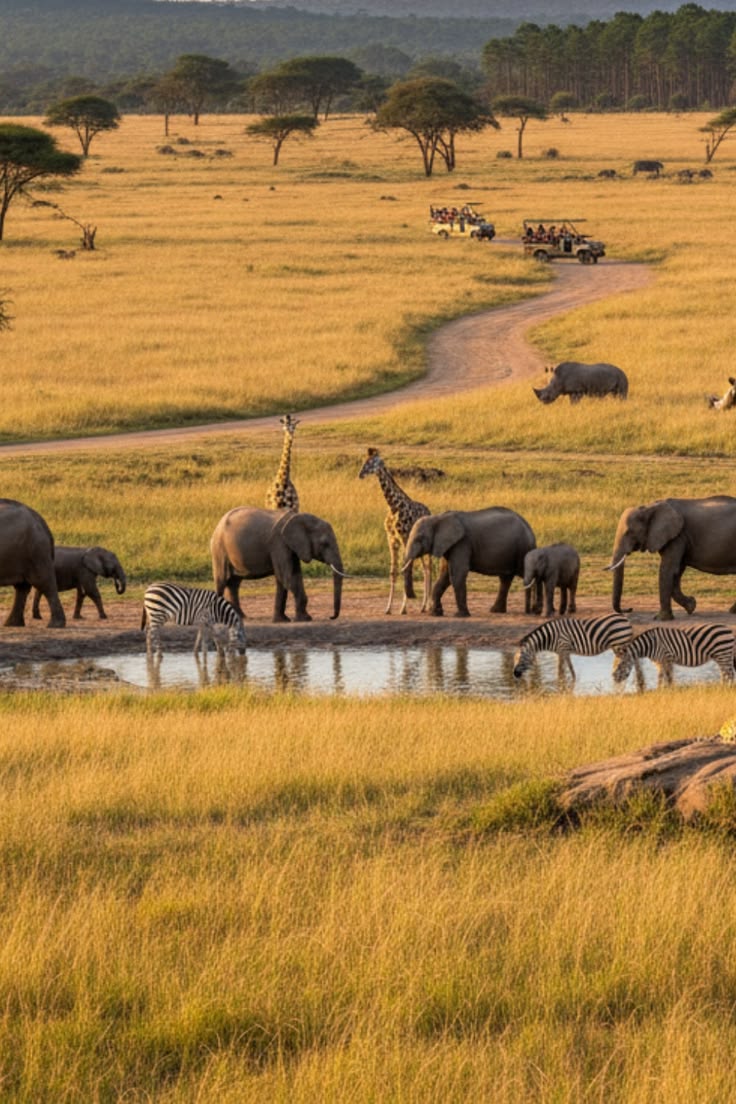 Sunset in Serengeti